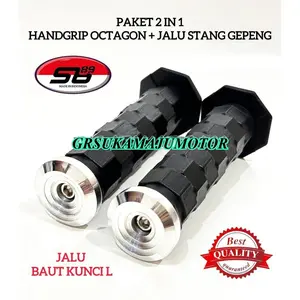 PROMO Sarung Gas Model Dayt0na + Jalu Stang Chrome Model Gepeng Piramid Untuk Semua Jenis Motor