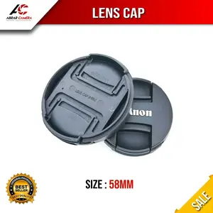 Lenscap Tutup Lensa Kamera CAN. 58mm for Kit EF-S 18-55mm Camera Accessories