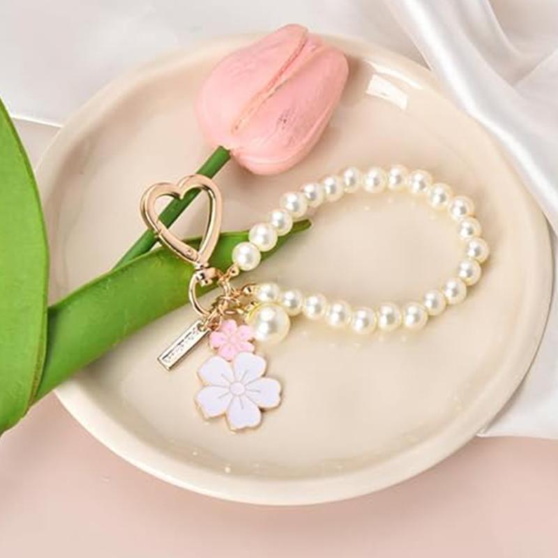 Product Introduction of Fashionable Flower Design Keychain, Cute Keychain for Women & Girls, Fashion Accessories for Daily Use, Trendy All-match & Exquisite Keychain for Birthday Gift 3