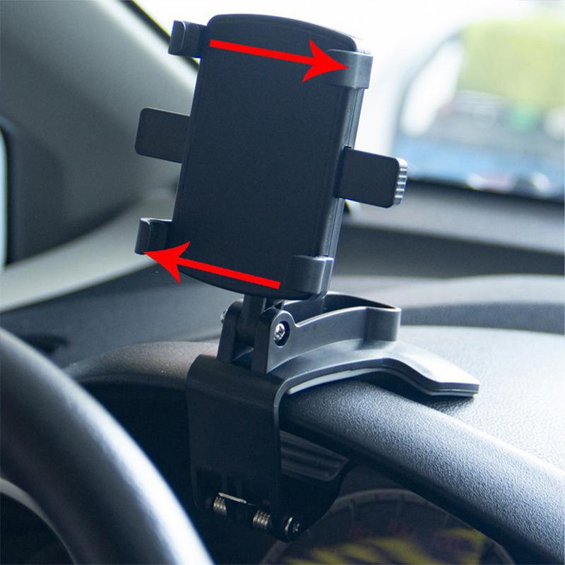 Stand Holder HP Dashboard MOBIL Jepit 360 Derajat 3 in 1 Universal 6