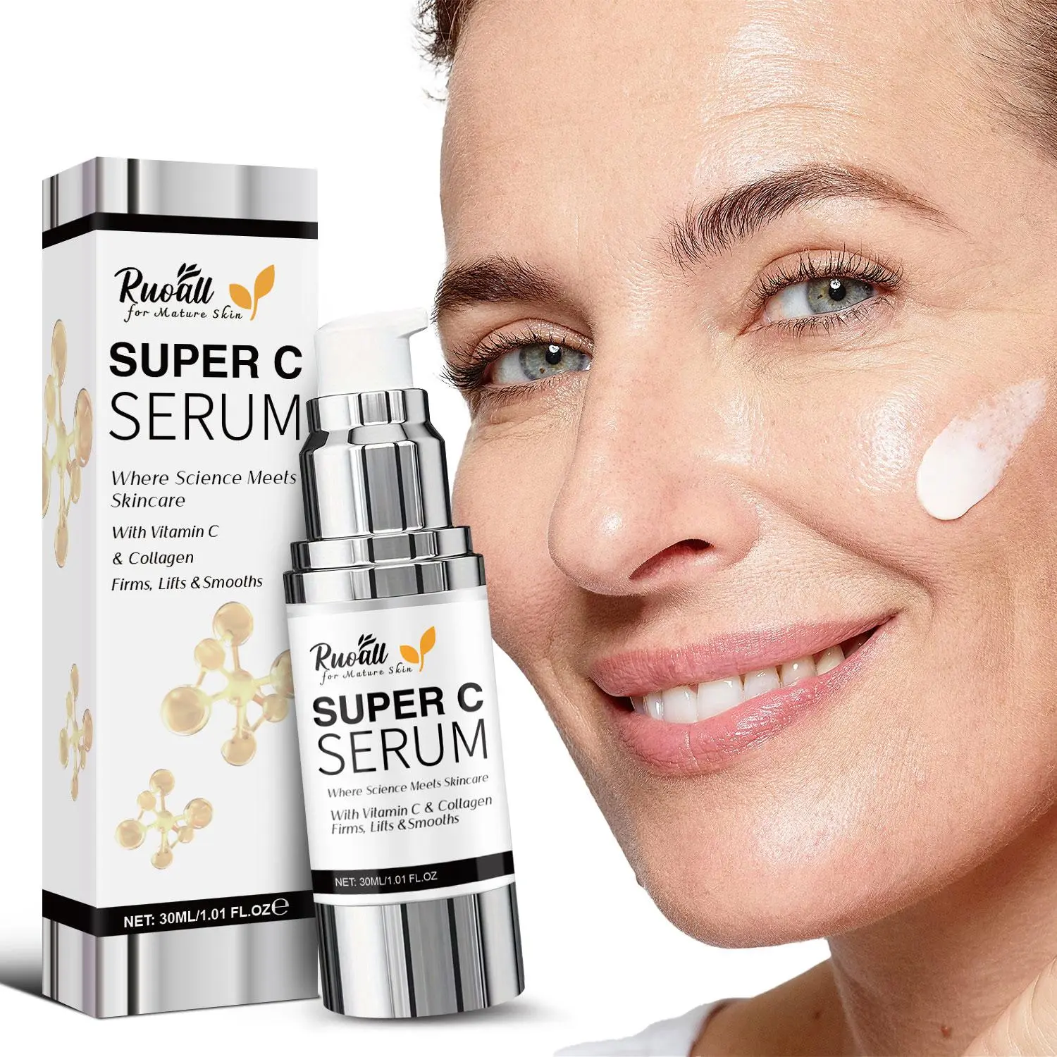 Facial Skin Care Serum, Moisturizing Facial Serum, Hydrating Facial Essence, Face Skin Care Product for Women & Men All Skin Types