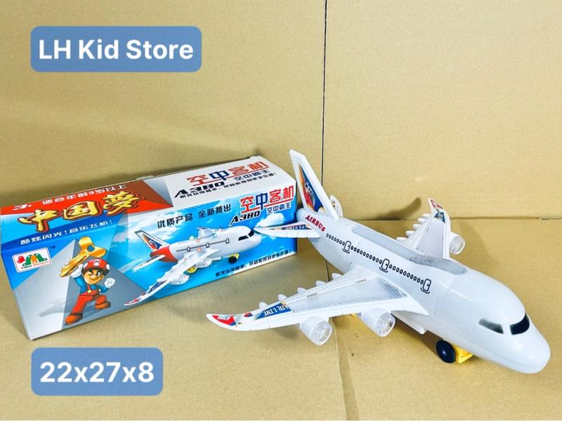 MÁY BAY ĐỒ CHƠI MÔ HÌNH AIRBUS A380 CÓ ĐÈN VÀ NHẠC