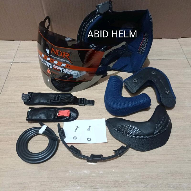 Paket Busa dan Kaca Visor Helm Ink CX22 dengan Lis Karet dan Gesper Helm - Motorcycle 5