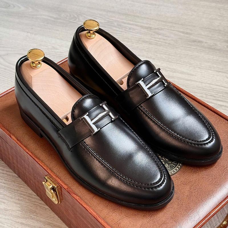  Giày tây nam da bóng thời trang đế khâu sẵng 