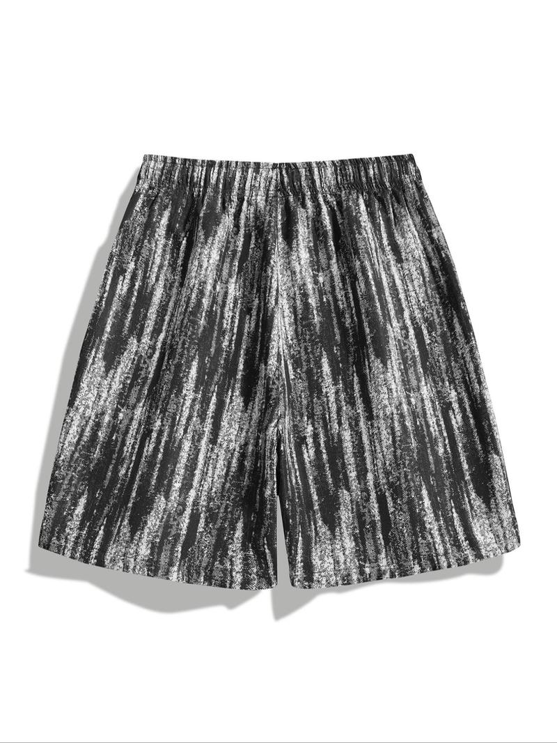 Product Introduction of Men's All Over Print Shorts, Regular Fit Casual Comfy Breathable Shorts for Summer, Men's Bottoms for Beach Vacation 2