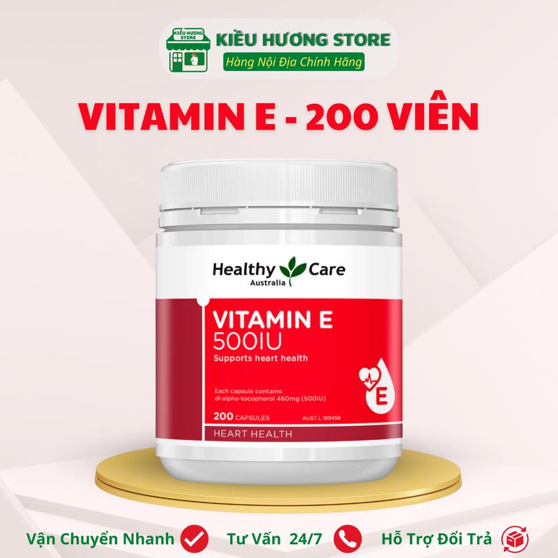 Viên Uống Vitamin E 200 Viên của Úc- Healthy Care Vitamin E 500IU