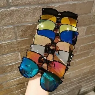 AZAHRA Kacamata Hitam Gaya kotak Anak-anak oversize kids Sunglasses Fashion Sunglasses Kacamata Fashion 2