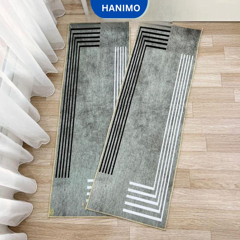  Thảm trải bếp đôi  2 tấm dài 40x120cm  lau chùi chân sàn nhà bếp chất nỉ lì bali HANIMO 