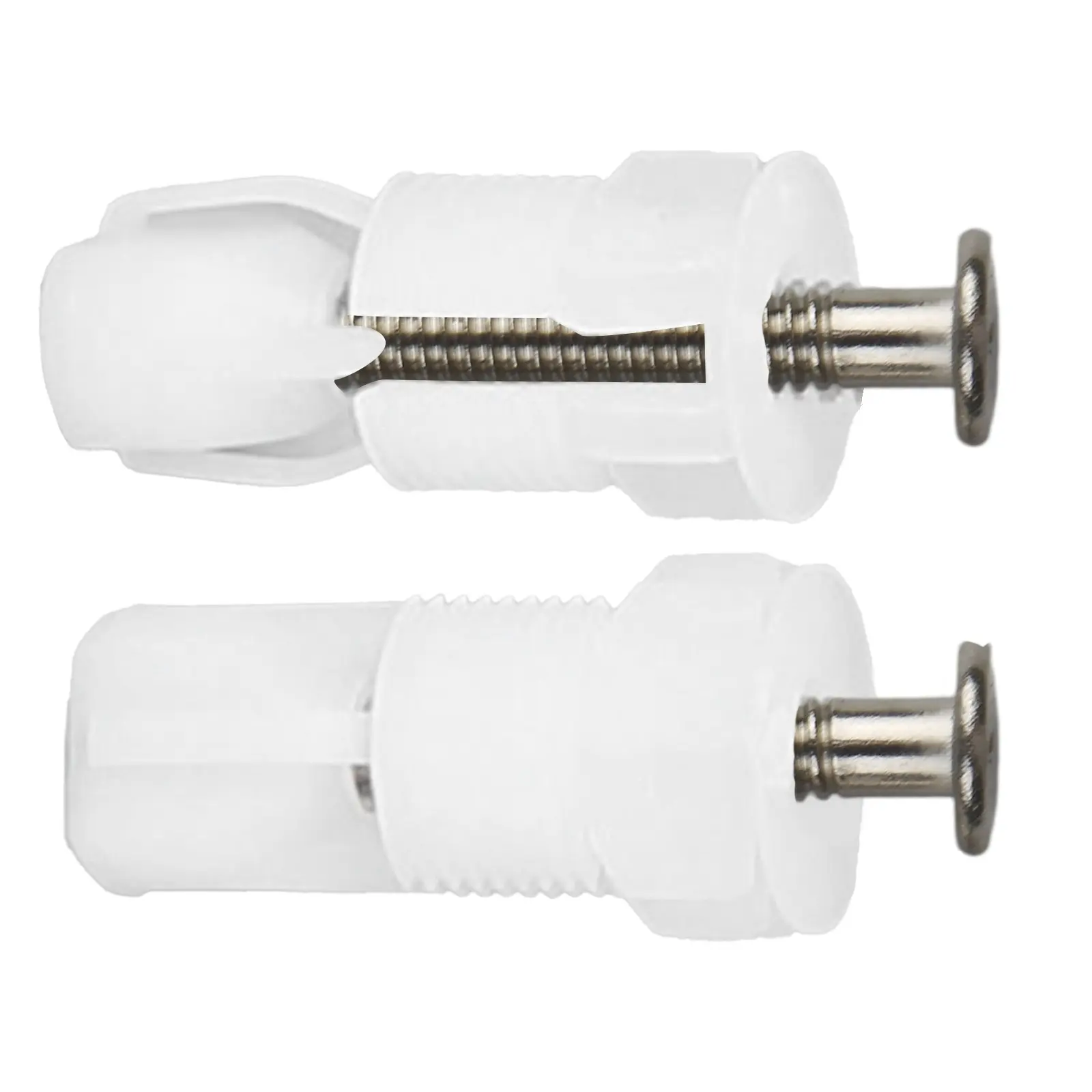 Vít cố định nắp bồn cầu, 2X, thép không gỉ và chất liệu Nylon, phụ kiện đai ốc vít mở rộng