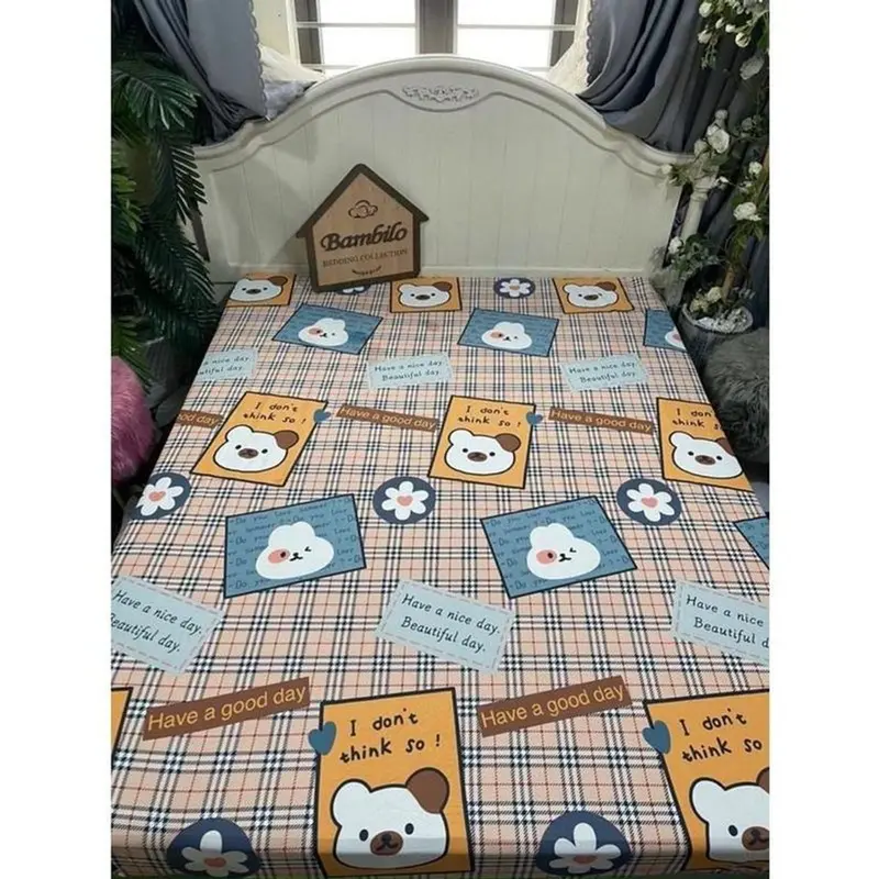 [BÁN RẺ LẤY TƯƠNG TÁC] Ga Chống Thấm Cotton, Nằm Trực Tiếp Không Nóng, Không bí, Không Sột Soạt 4