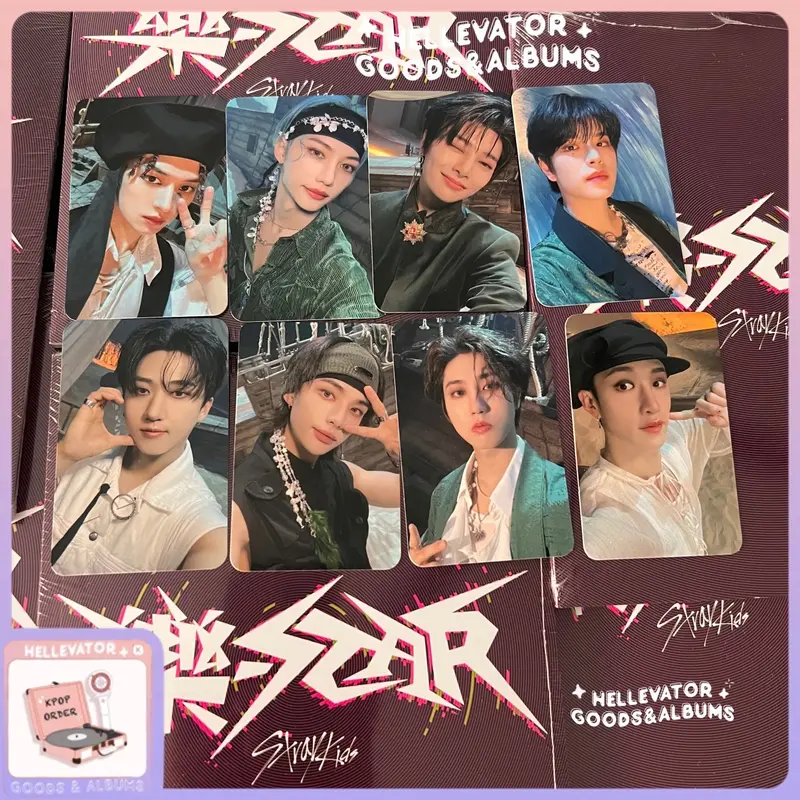 Có sẵn bộ hình nhóm Stray Kids Rock Star nguyên seal 0