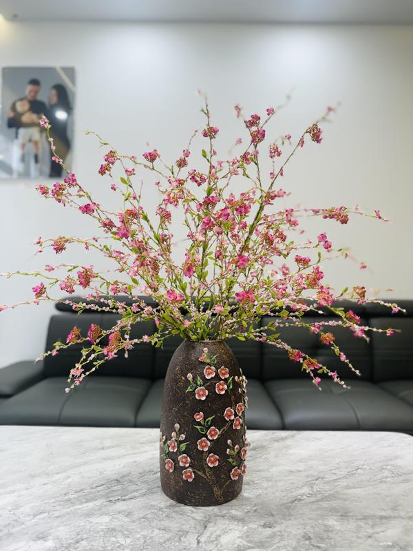 Cành Hoa Mã Thiên Hương Tuyết Mai Cành Cao 1m1 Trang Trí Nhà Decor Bàn