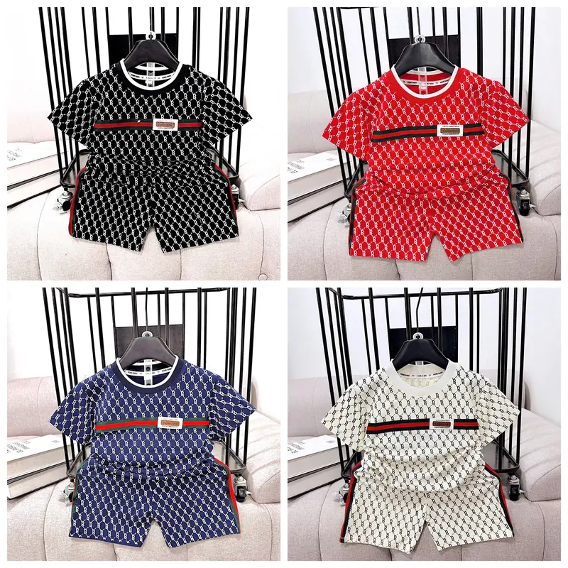 [CT47] Bộ cotton in hình chữ b nhỏ cho bé trai chất cotton mềm mịn size từ 10-39kg 0