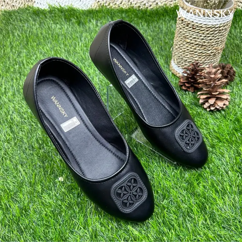 WANNSKY YUK - Sepatu Flat Shoes Wanita || Syifa || Sepatu Flat Shoes Wanita Sepatu Teplek Slip On Wanita Terbaru Sepatu Wanita Kekinian Sepatu Karet Terlaris Tanpa Hak 0