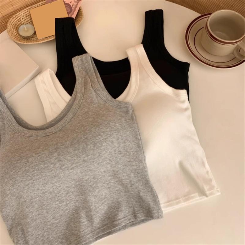 Áo Vest Lưng Đẹp Phong Cách Pháp, Cô Gái Nóng Bỏng, Áo Hai Dây, Có Đệm Ngực, Thích Hợp Mặc Trong Và Ngoài Trời, Phong Cách Mới, Không Tay, Chống Lộ, Thể Thao Nữ, Có Thể Mặc Bên Ngoài 4