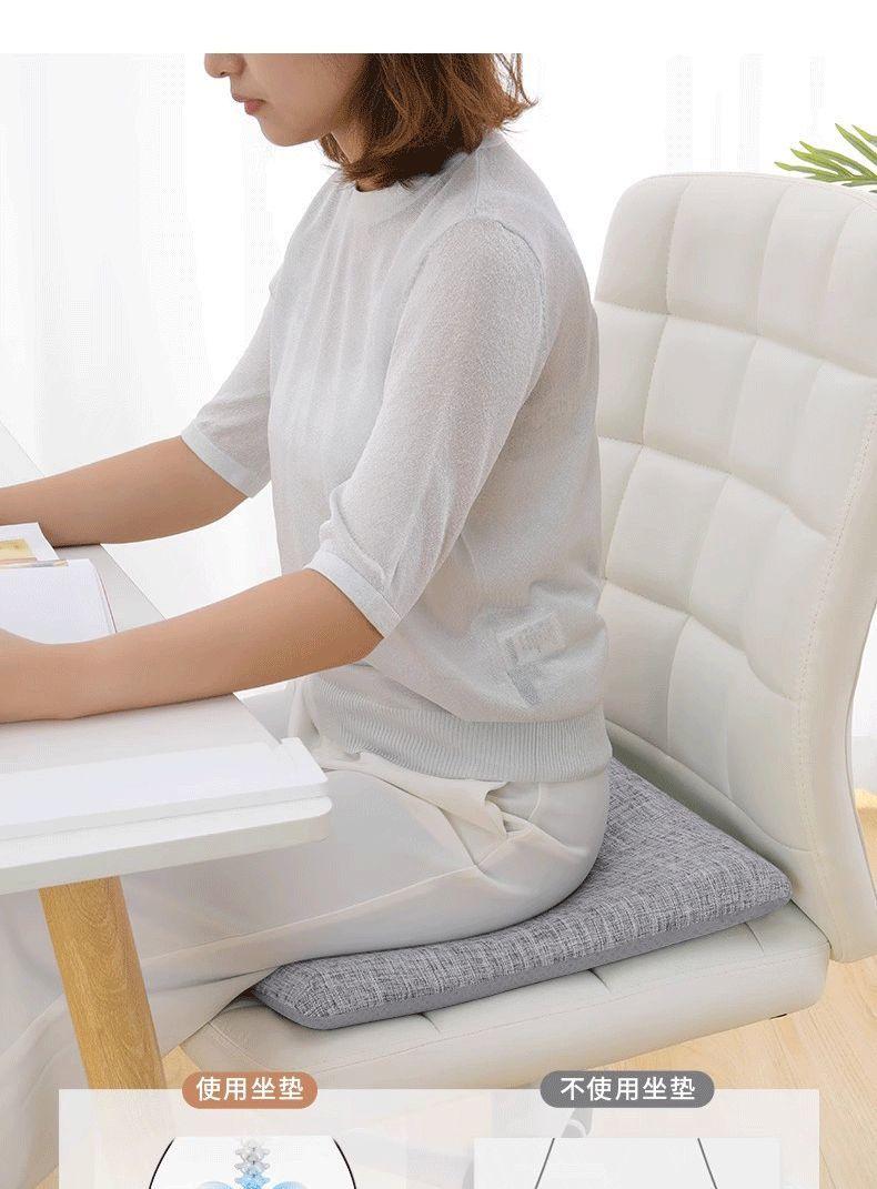 Product Introduction of 40 * 40CM Thickness 4CM Memory Cotton Seat Cushion Office Sedentary Chair Cushion Summer Ice Silk Student Fart Cushion Board Stool Dining Table Dining Chair Seat Cushion 3