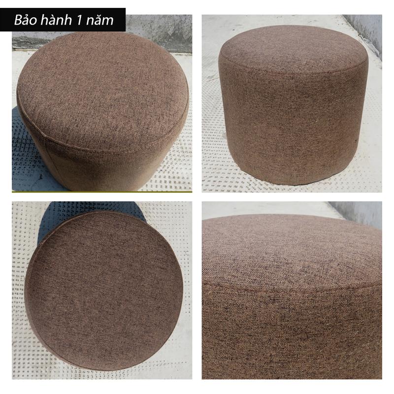 Ghế Đôn Sofa Vuông FOREVER 84, Ghế Bàn Trang Điểm MÀU RÊU 30x30x40CM - Bọc Mút Dày Dặn - ĐỔI TRẢ TRONG VÒNG 3 NGÀY 8
