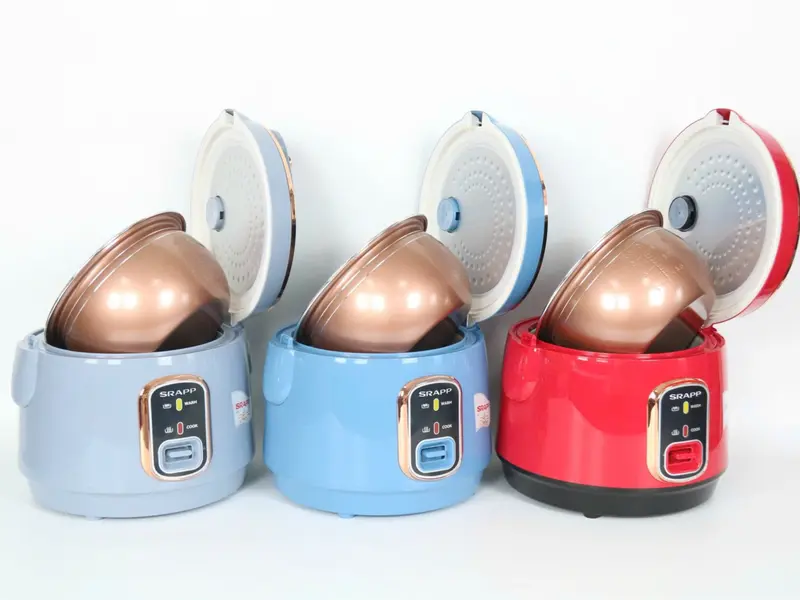 Nồi Cơm Điện SRAPP, Dung Tích 1.2L 1.8L, Nồi Cơm Siêu Đẹp, Bảo Hành Chính Hãng 12 Tháng Cooker Nấu Ăn 8