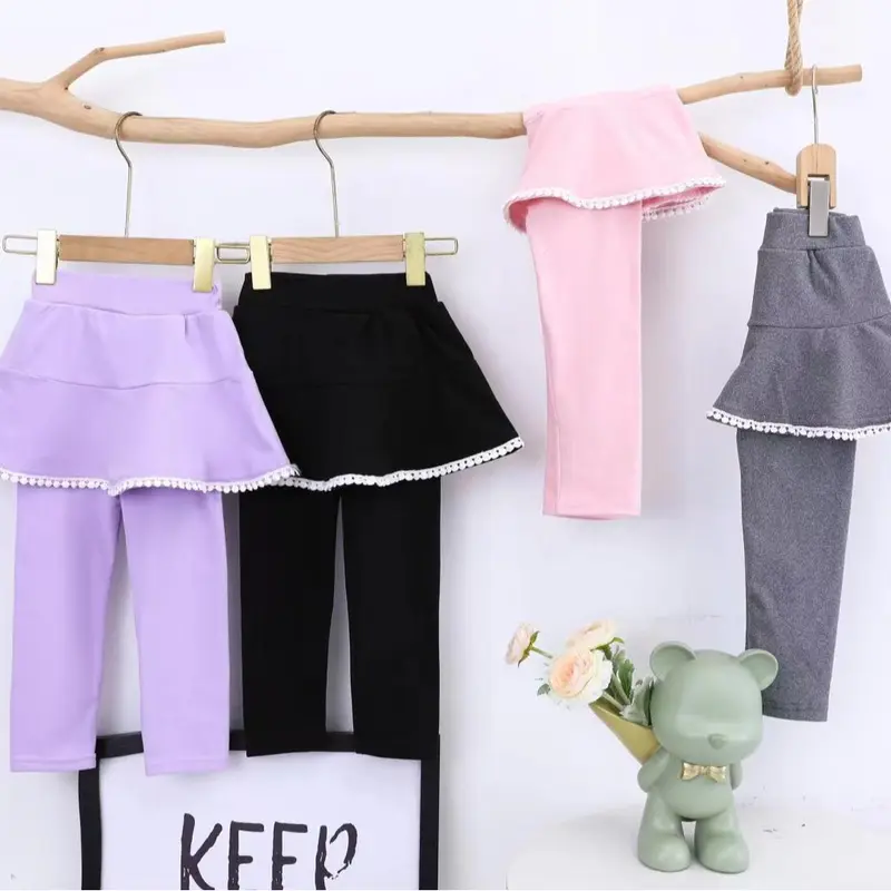 Rok Lejing Anak Perempuan Umur 2 Tahun - 6 Tahun, Celana Legging Rok untuk Olah Raga Anak Cewek Terbaru Model Santai Bahan Katun 5