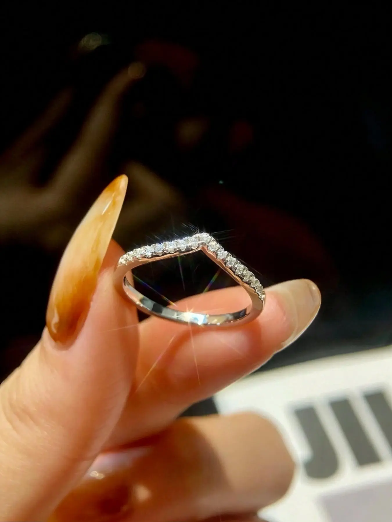 S925 Sterling Silver Fashionable Artificial Zircon Decorated Ring, Luxury Engagement Ring for Women, Trendy All-match & Exquisite Jewelry for Birthday Gift