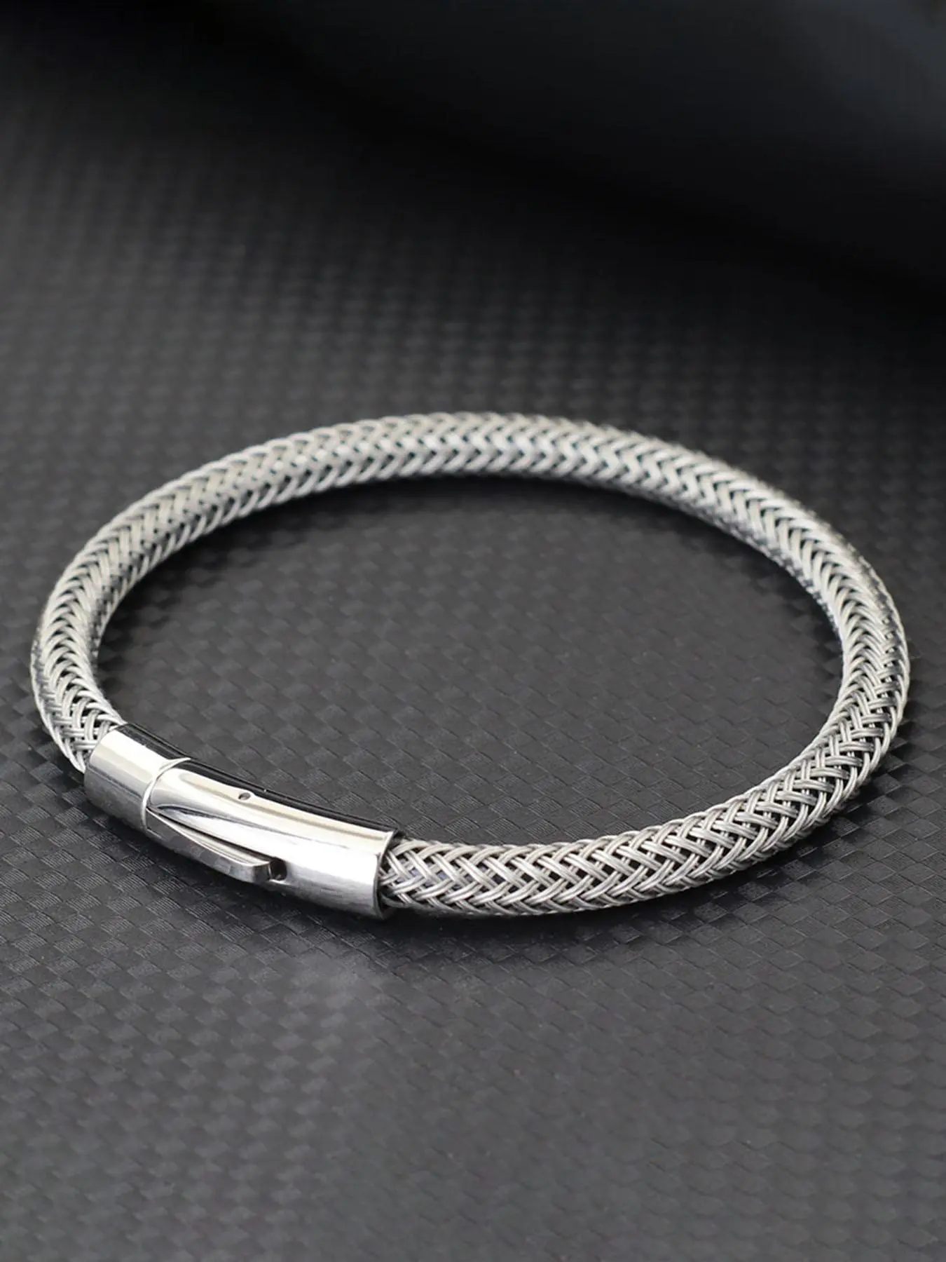 Men's Stainless Steel Bracelet, Fashion Jewelry for Party, Daily Clothing Decor, Trendy All-match & Exquisite Jewelry for Birthday Gift