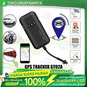 GT02A Pelacak Motor/Mobil GPS Tracker APP GPS Tracker GSM GPRS Kendaraan Pencari Lokasi Waktu Nyata Mobil Motor Anti Maling