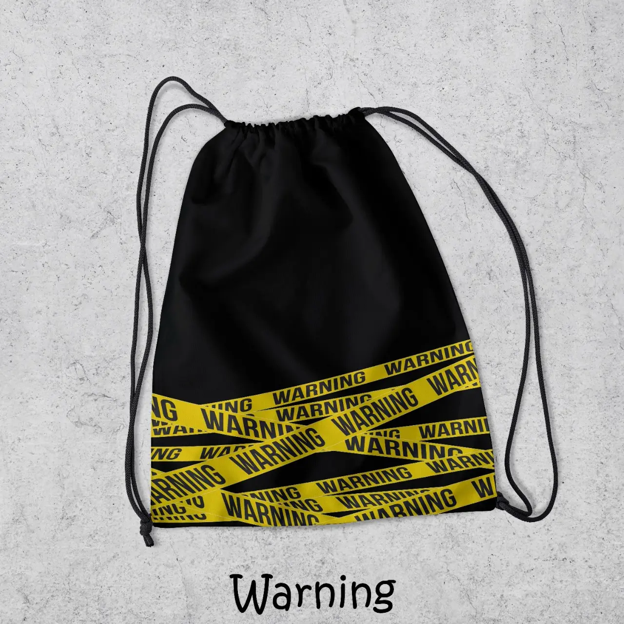 Tas Serut Futsal Olahraga New Stringbag Waterproof Multifungsi Pria Wanita Warning
