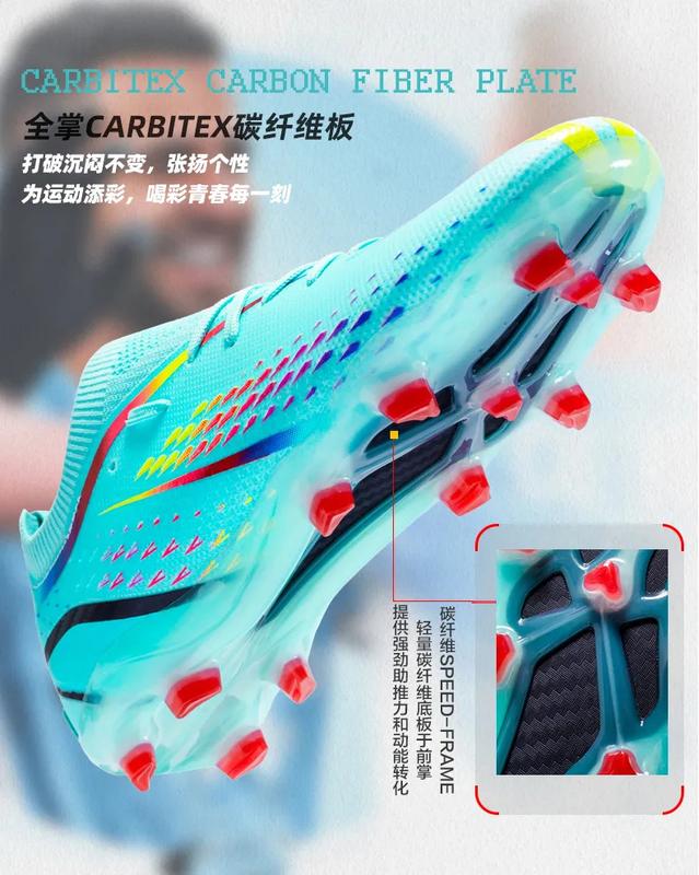 Product Introduction of Soccer shoes for men fashion sneakers football shoes century Cup same new Messi long spike broken nail professional football shoes sport running shoes big size 35-45 25