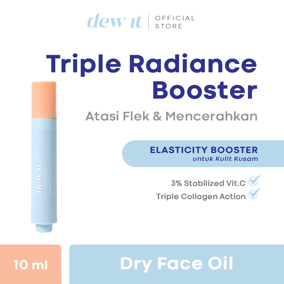 Dew It Wonder Repair Oil | Face oil dengan Triple Collagen Action