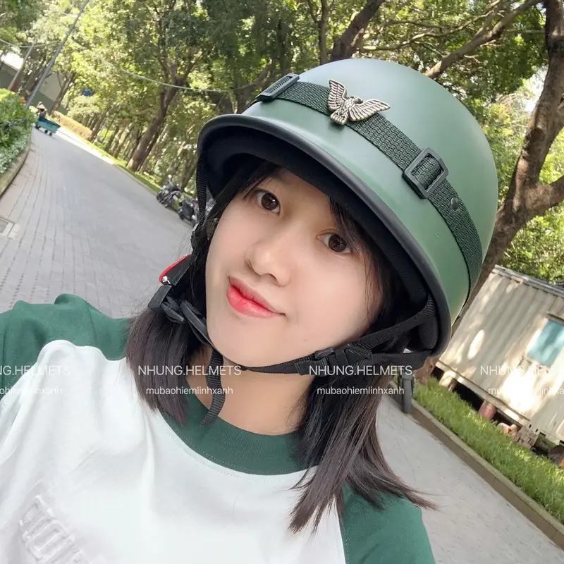 Mũ Bảo Hiểm Xanh Lính , Mũ Lính Xanh Cao Cấp 2