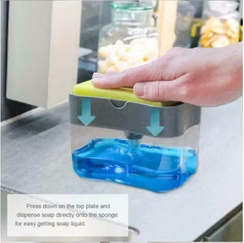 Product Introduction of 380ml Kitchen Sponge Dispenser Automatic Soap Dispenser Bottle for Detergent Liquid Dish Soap Dispenser Manual Soap Pump 27
