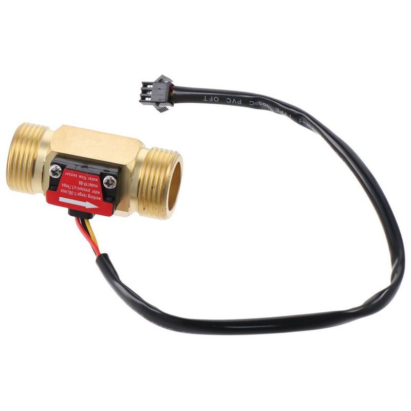 Professional Brass Water Flow Meter G3/4" 1-30L/min Fuel Flowmeter Male Thread 0-2A/ 0-220V(AC or DC) Flow Meter Water Diesel Kerosene Gasoline 0