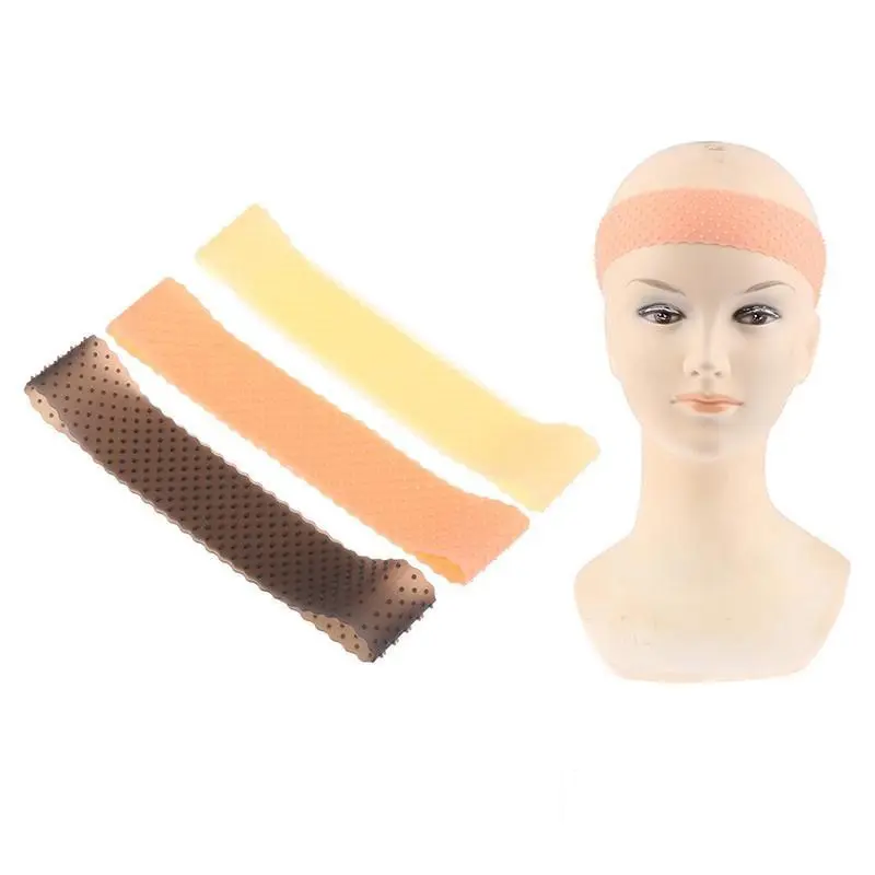 KAWI karet wig silikon grip headband bandana penahan rambut palsu silicone hair band anti slip lace wig
