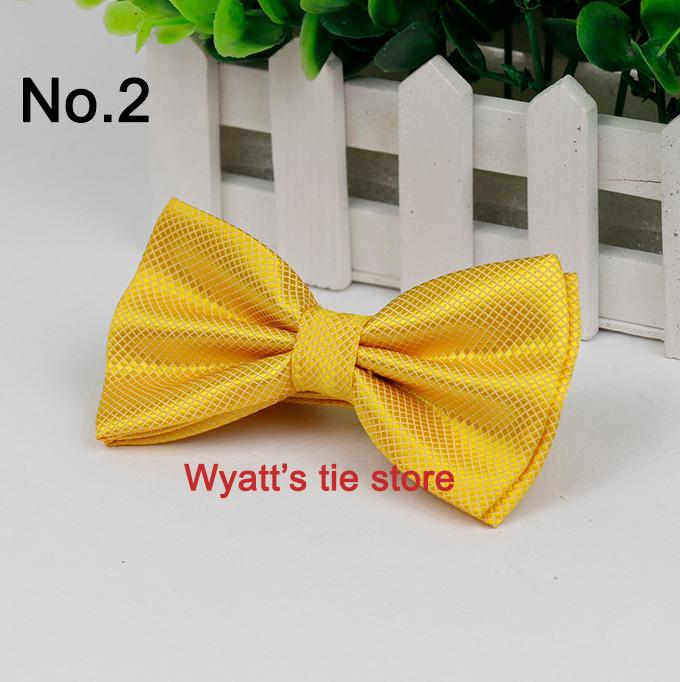 Product Introduction of $ Bow Tie Men's Polyester Jacquard Bow Tie Hidden Check Fine Texture Bow Tie Korean Style British Wedding Bow Tie 2