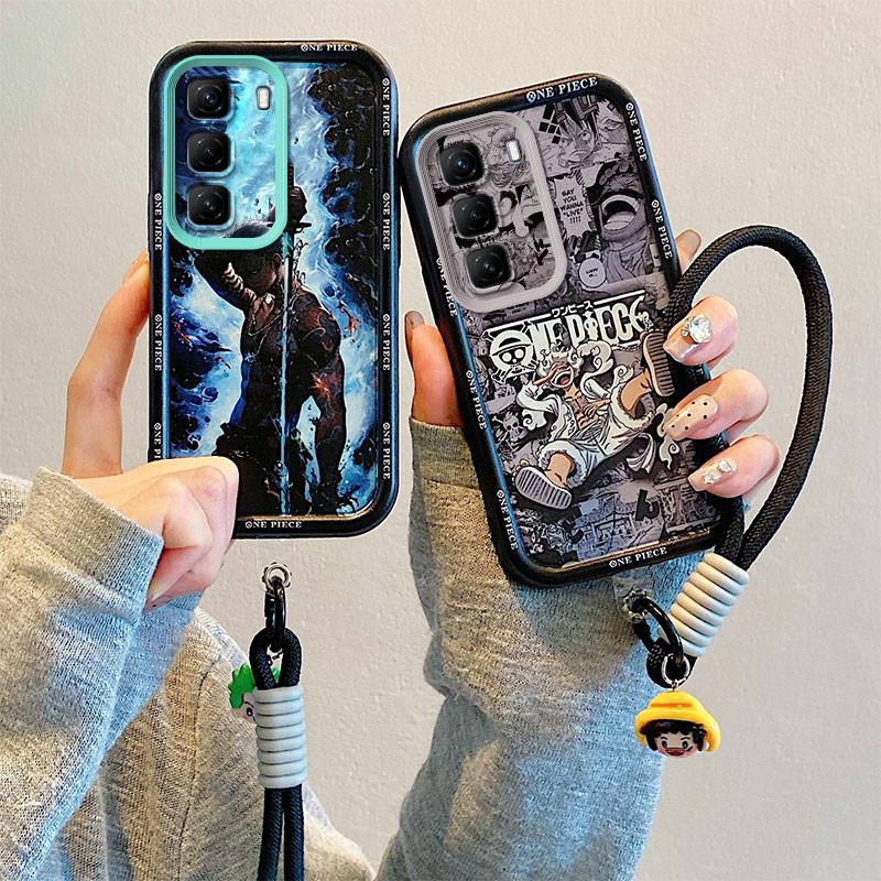เคสโทรศัพท์, สำหรับ Infinix HOT 60 Pro+, 60Pro, 60i, 2025, พร้อมเชือกมือ, ป้องกันเลนส์, กันกระแทก, L