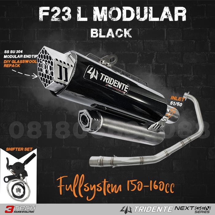 Jual Knalpot 3 Suara 3tech Tridente F23 Modular NextGen Series untuk ...