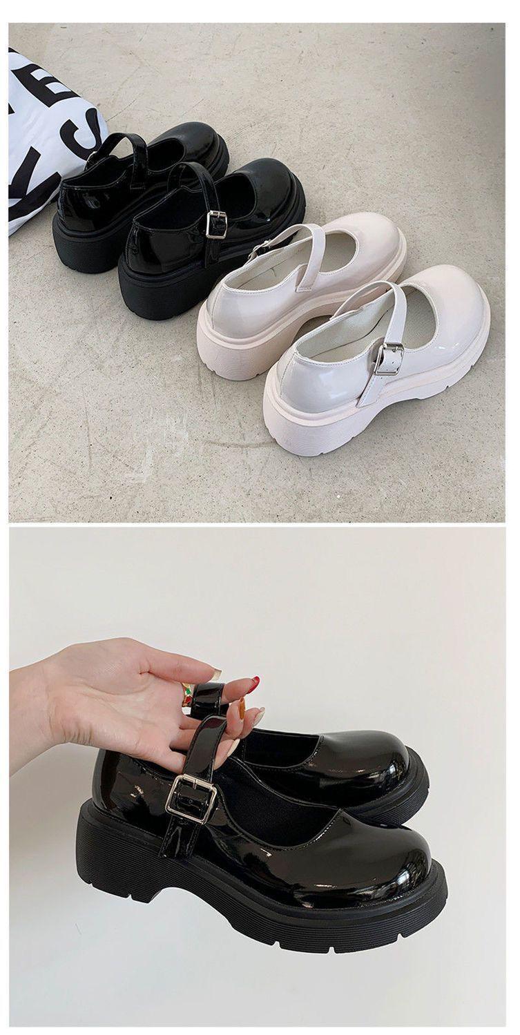 Product Introduction of Giày Da Nữ, Phong Cách Mary Jane, Ngoại Cỡ 41-44, Giày Đế Bằng Mỏng Mùa Hè, Thích Hợp Mặc Với Váy JK, Đế Dày, Nhẹ, 41 Shoes 18