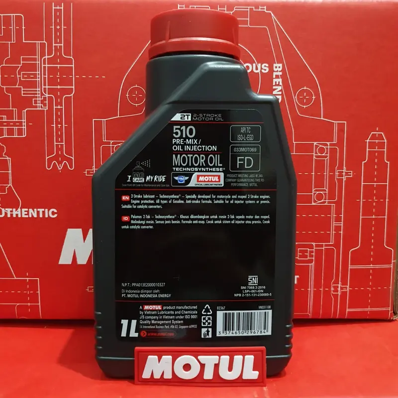 Oli Samping 2T 1L ORIGINAL Motorcycle Oil olisamping motul 510 2