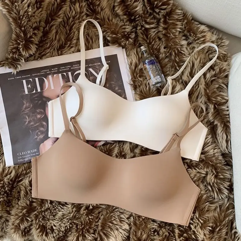 Seamless Bras Top Underwear Small Chest Bras Women's Upper Support Bra Beautiful Back No Steel Ring Female Sexy Lingerie