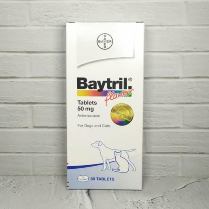 Gambar SUNNYPAWS Baytril Flavour Tablet 50 MG Obat Antibiotik Anjing Kucing Per Tablet dari SunnyPaws Store Kota Tangerang Tokopedia