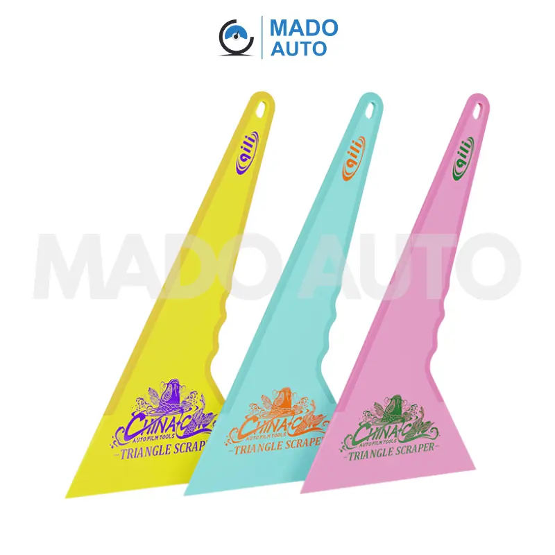 MADO AUTO Gạt Nhựa Hàng QILI Dán Film Cách Nhiệt Ô Tô Có Viền Cao Su Chống Trơn 0