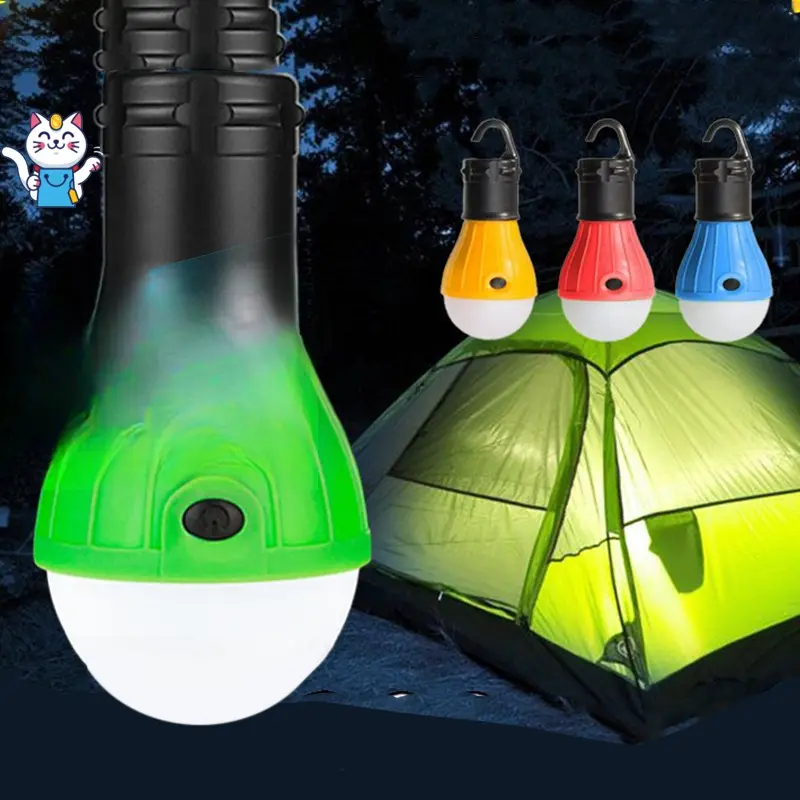 Đèn Led Treo Lều 3 Chế Độ Sáng , Mờ , SOS , Đèn Tín Hiệu Cắm Trại , Đèn Treo Cắm Trại Pin Camping