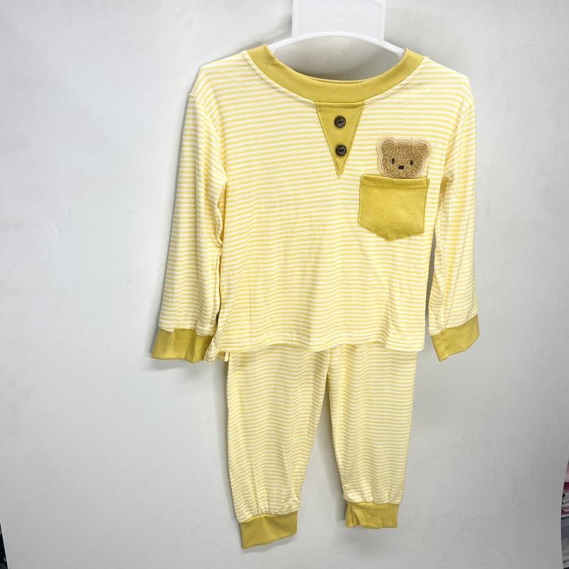 Product Introduction of Bộ Dài Tay Kẻ Sọc (7 -17kg) Chất Thun Lạnh Phối Túi cho bé Trai, Bé Gái 18