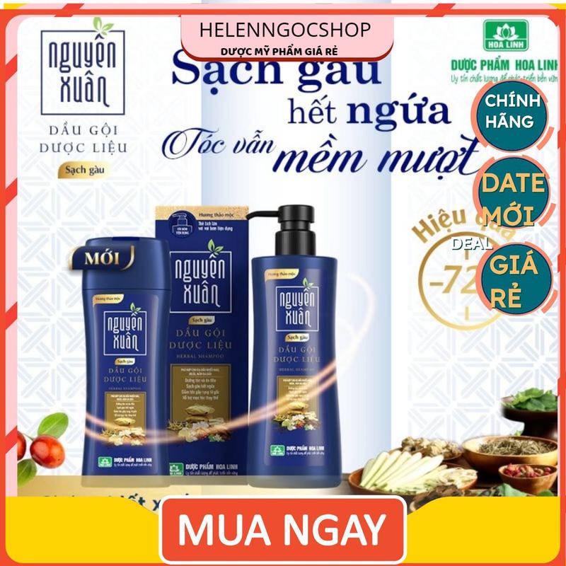 Dầu gội Dược liệu Nguyên Xuân Sạch gàu 200ml 250ml 350ml 450ml 600ml