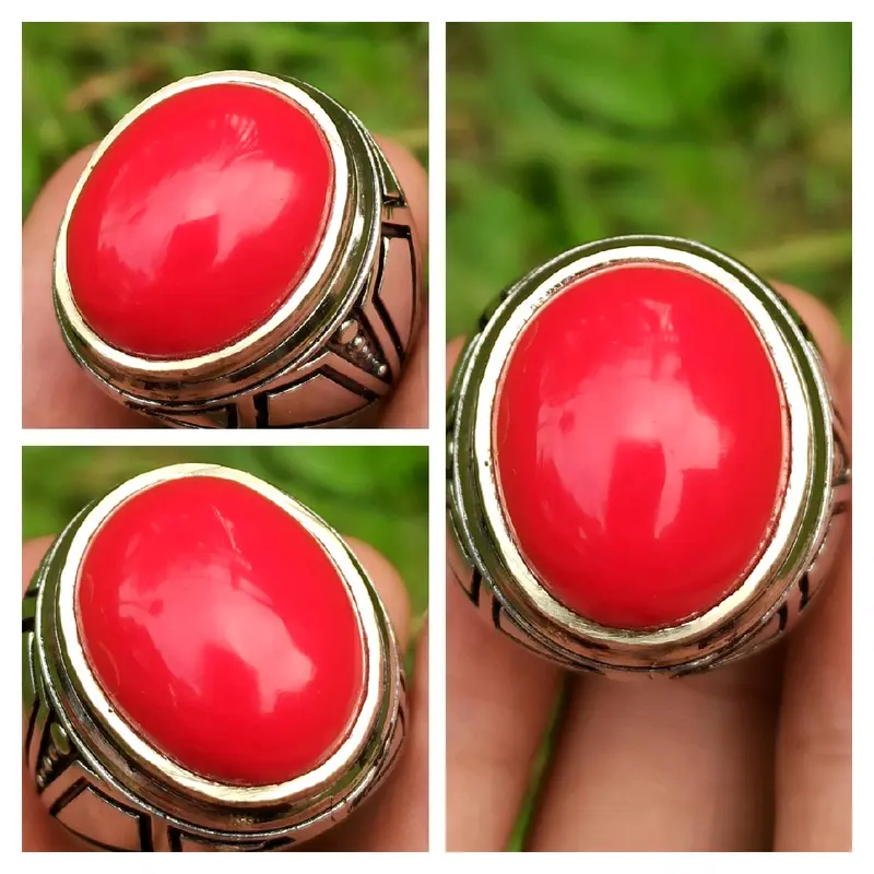 batu cincin red Marjan top quality 0