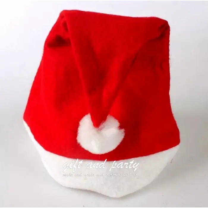 Topi Natal Polos / Topi Santa / Topi Christmas / Topi Xmas