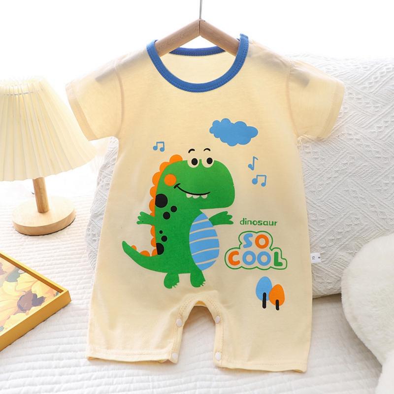 Product Introduction of 2024 Infant climbing clothes pure cotton summer new Korean version boy baby thin women's short-sleeved children's onesie Romper 21