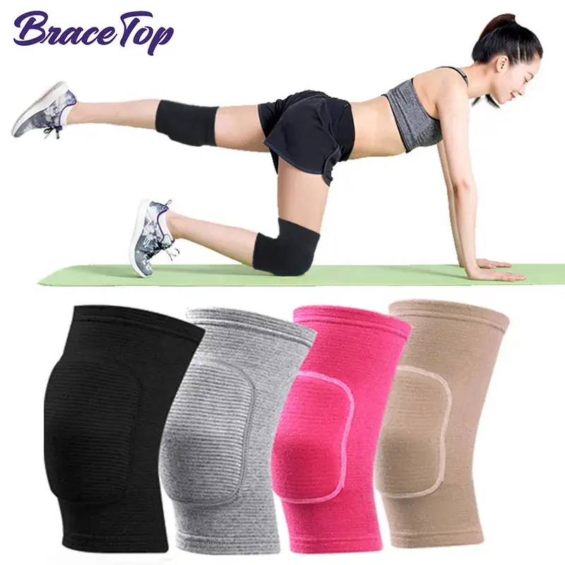 1 Pair Sports Kneecaps Adult and Children Dance Kneepad Elastic Thicken Sponge Knee Support Gym Yoga Exercise Training