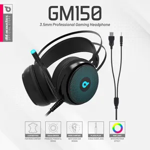dbE GM150 3.5mm Professional Gaming Headphone Led Earphones Headset