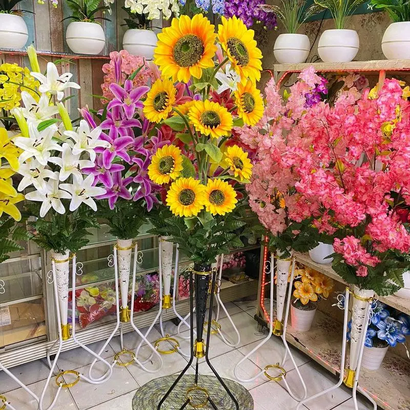 RANGKAIAN BUNGA MATAHARI SUN FLOWER 10 KEPALA BUNGA